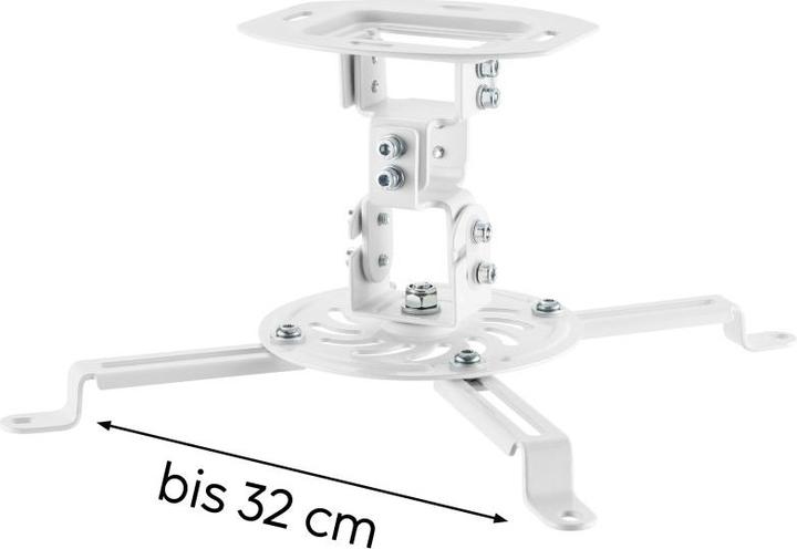 Immagine prodotto Hama Supporto per proiettore, girevole, ruotabile, inclinabile, per soffitto, fino a 13,5 kg (Soffitto)