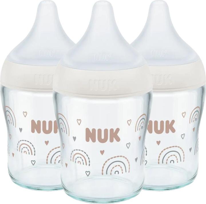 Produktbild NUK Babyflaschen Glas-Flasche 3er Pack Perfect Match 120 ml (120 ml)