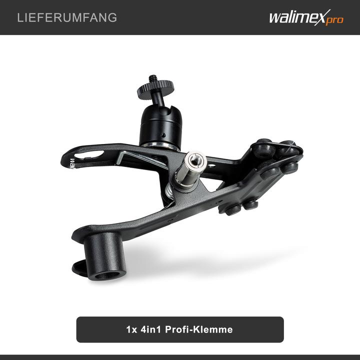 Immagine prodotto Walimex morsetto professionale 4in1 (Ulteriori accessori)