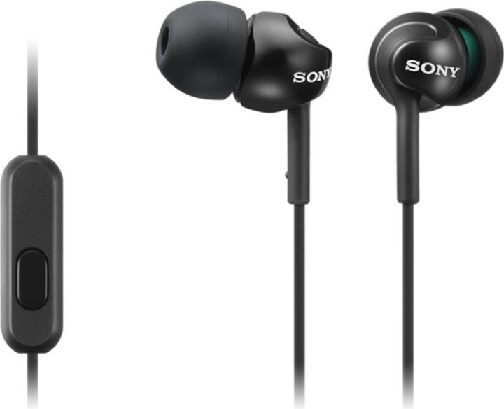 Actual product image Sony In-ear headphones MDR-EX110AP, Black (Cable)