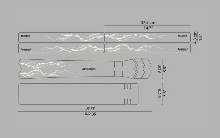 Produktbild Dyedbro Rahmenschutz Kit - Lightning - Yellow Matte