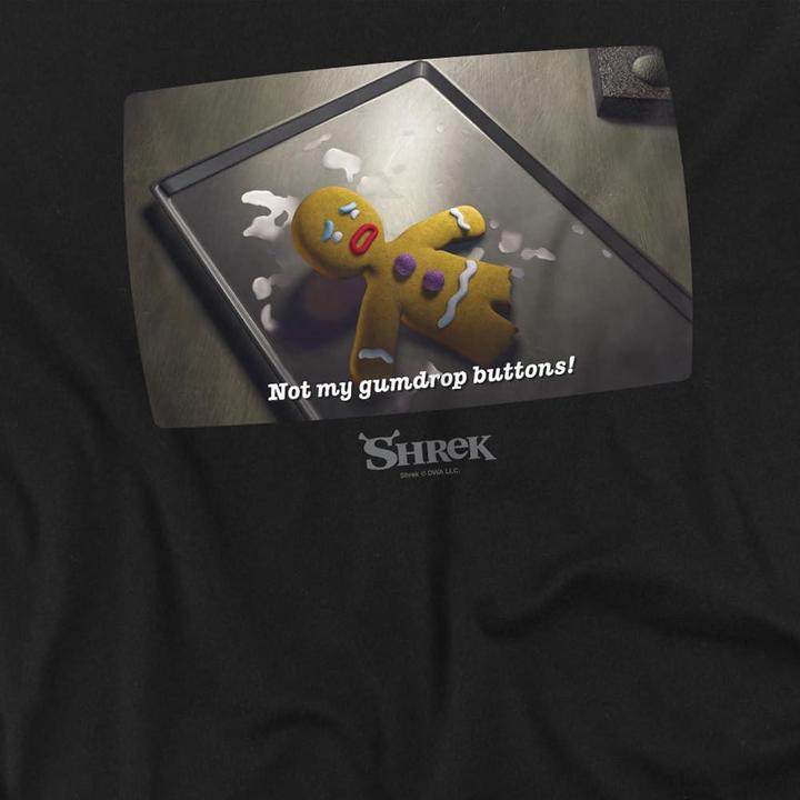 Actual product image Shrek Mens Gumdrop Buttons Meme T-Shirt (XXL)