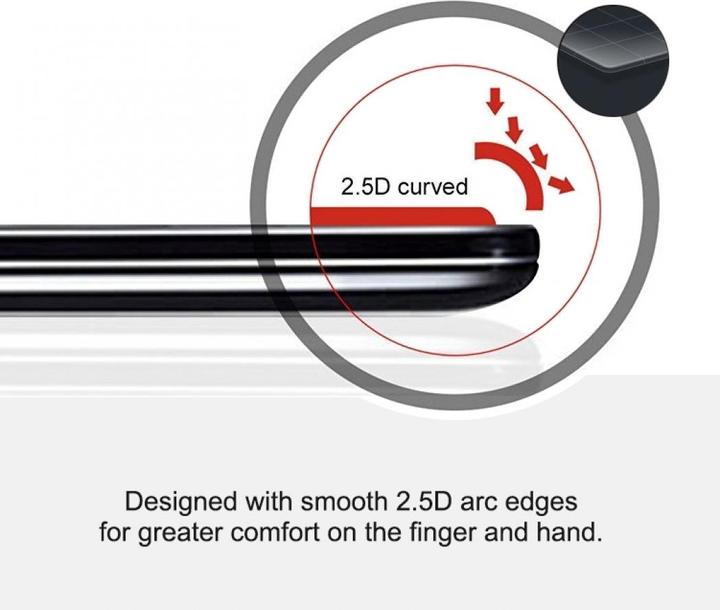 Produktbild Screenguard LG Q Stylus Full Screen Panzerglas Schutzfolie 2.5D 9H (1 Stück, LG Q Stylus)