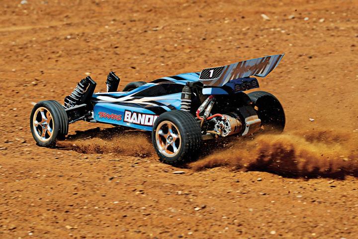 Actual product image Traxxas Bandit Blue Buggy Rtr Without Battery/Charger 1/10 2wd Buggy Brushed (RTR Ready-to-Run)