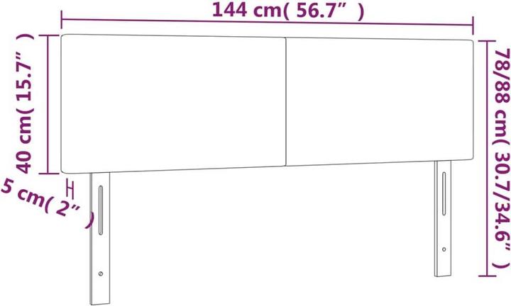 Produktbild VidaXL Templeton (144 x 5 x 88 cm)