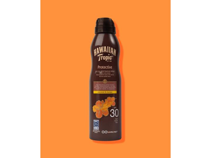 Actual product image Hawaiian Tropic Coconut & Mango Oil (Sun spray, SPF 30, 180 ml)