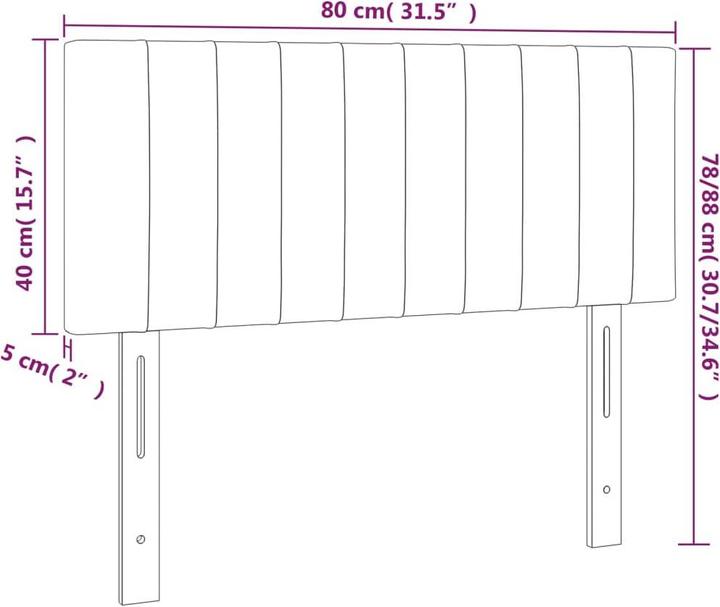 Actual product image VidaXL Carolin (80 x 5 x 88 cm)