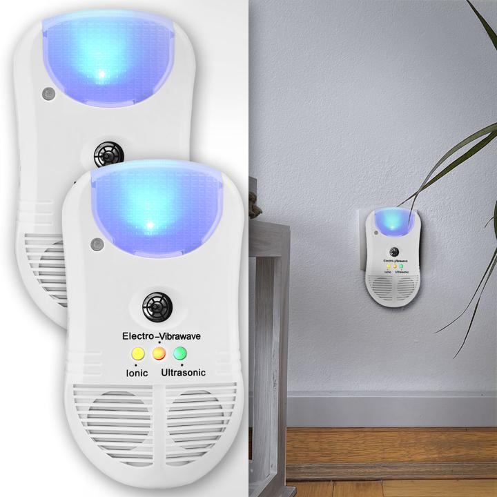 Image du produit Casativo Lot de 2 répulsifs à ultrasons contre les insectes 3en1 avec purificateur d'air ionique et