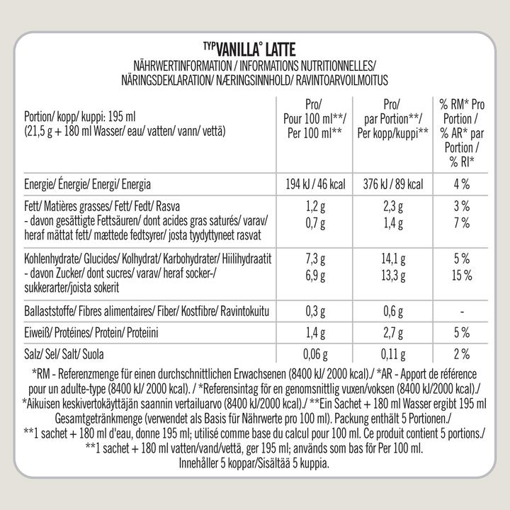 Produktbild Starbucks Vanilla Latte (107.50 g)