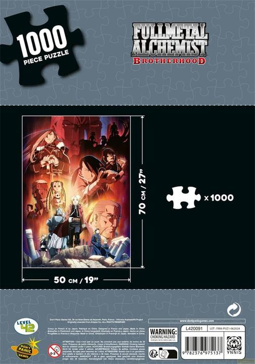Produktbild Level 42 Fullmetal Alchemist: Brotherhood Puzzle Characters (1000 Teile) (1000 Teile)