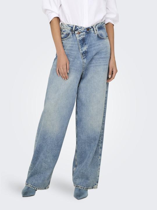 Immagine prodotto Only Taglio a gamba larga Jeans a vita media Jeans a taglio largo (W30/L32)