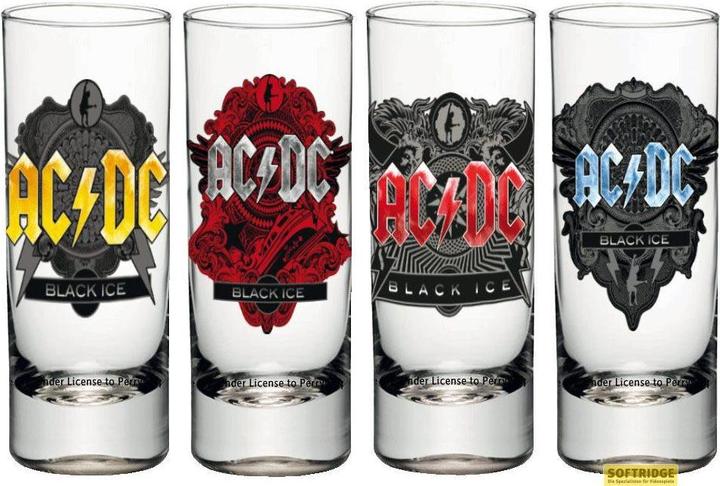 Actual product image KKL AC/DC Set 4 verres à shot Black Ice (4 x, Shot glass)