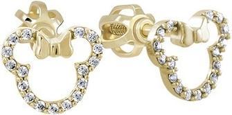 Produktbild Brilio Glittering earrings in yellow gold Minnie Mouse 239 001 01130