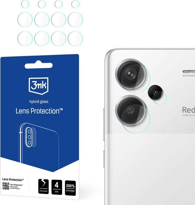 Image du produit 3MK Protection de l'objectif en verre hybride de l'appareil photo pour Redmi Note 13 Pro Plus (1 pièce(s), Xiaomi Redmi Note 13 Pro+)