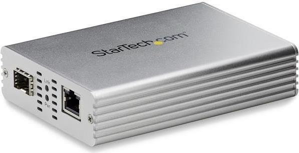 Actual product image StarTech Fiber optic media converter for 1/2.5/5/10 Gbit/s network NBASE-T SFP to RJ45