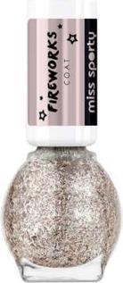 Miss Miss Miss Sports Fireworks Varnish With Gold Flakes 3 The Glitters 7Ml (The Glitters, Farblack)