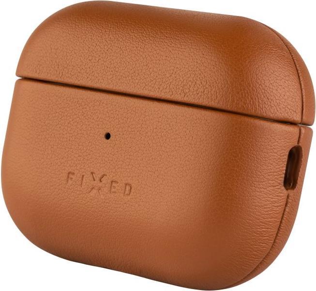 Actual product image Fixed PodsLeather for Apple Airpods 3, brown (Headphone bag)
