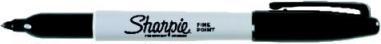 Actual product image Sharpie Feiner Permanentmarker (Black, 1 mm, 1 x)