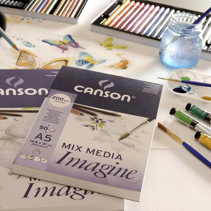 Image du produit Canson Bloc de croquis Imagine, DIN A5, 200 g/qm (A5)