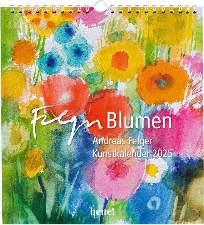 Actual product image Bene Wall calendar 2025: Flowers (Hardcover, German)