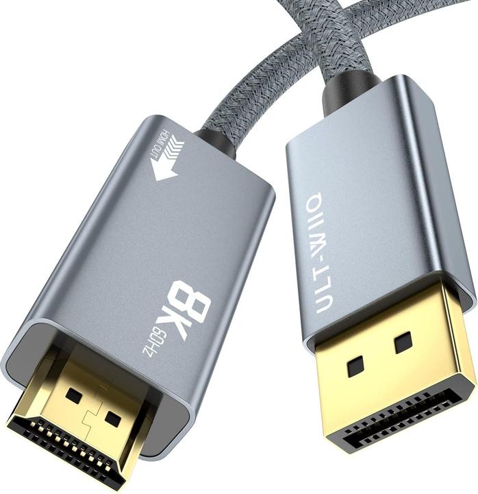 Immagine prodotto Ult-Wiiq DisplayPort auf HDMI-Kabel (3 m, DisplayPort)