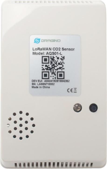 Actual product image Dragino AQS01-L LoRaWAN CO2 sensor Node 868MHz
