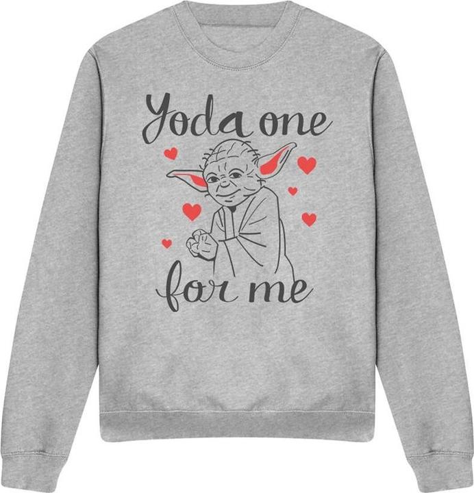 Star Wars Yoda One For Me Sweatshirt Valentinstag