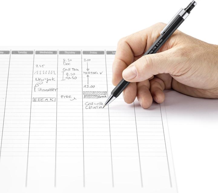 Image du produit Staedtler Porte-mines graphite 778 05-9 B 0,5mm Corps noir (0.50 mm, B, 1 x)