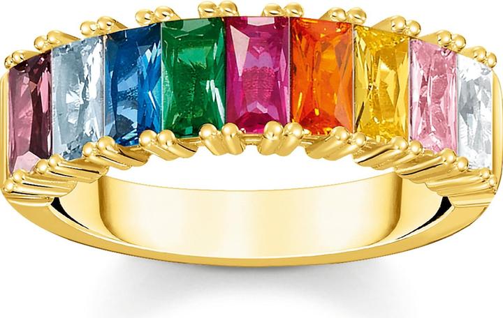 Produktbild Thomas Sabo Ring bunte Steine gold (54, 925 Silber)