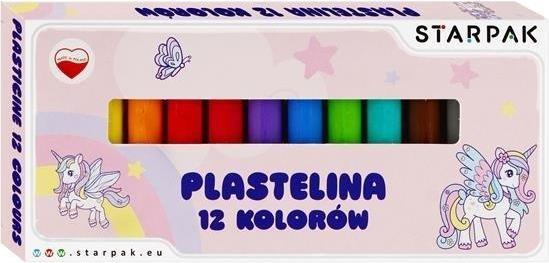 Image du produit Starpak Plastiline 12 couleurs Licorne (12 x)