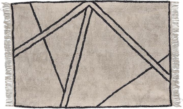 Villa Collection Villa Carpet Natural Black 180x120 (120 x 180 cm)