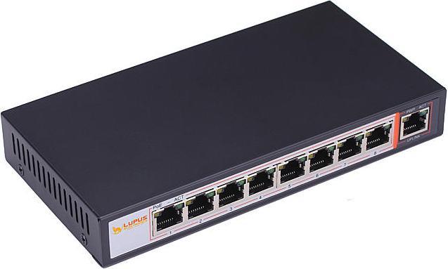Actual product image Lupus-Electronics 10 Channel Gigabit PoE Switch (10 Ports)