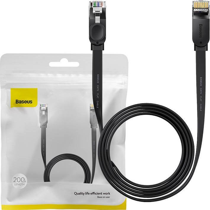 Immagine prodotto Baseus Cavo di rete Ethernet RJ45, 1Gbps, 2m (nero) (U/UTP, CAT6, 2 m)