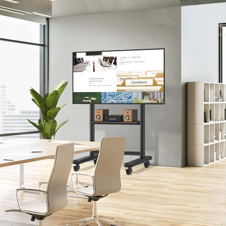 Actual product image Techly Floor Stand Trolley LCD/LED/Plasma TV 60-86" (Ground, 86", 68 kg)