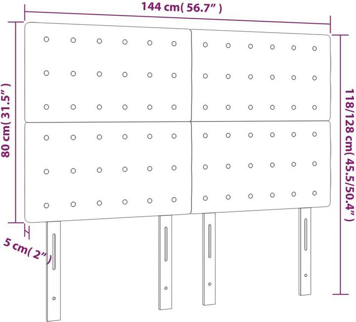 Produktbild VidaXL Kalli (144 x 5 x 128 cm)