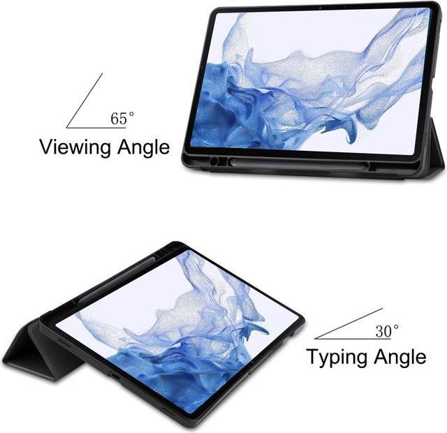Produktbild MU Classic Dreifach faltbare Leder Hülle (Galaxy Tab S8)