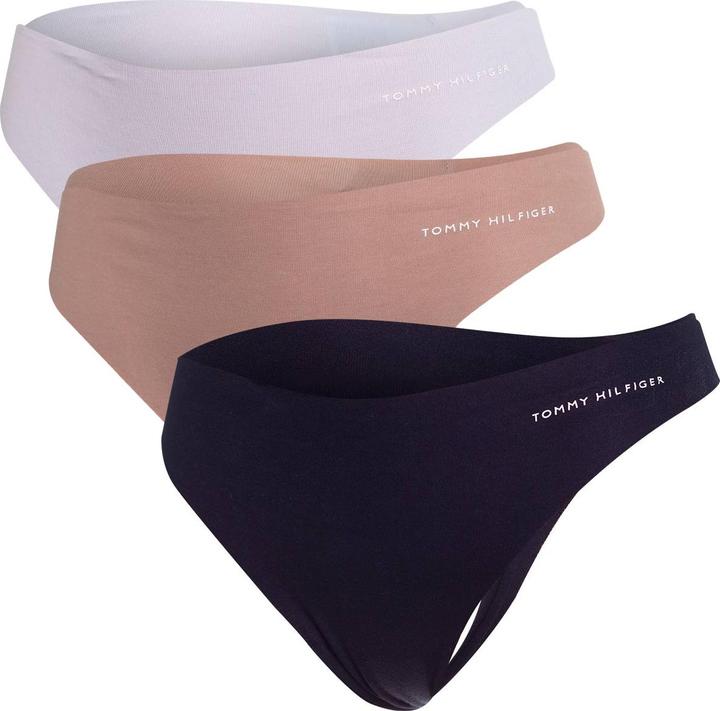 Immagine prodotto Tommy Hilfiger Mutandine perizoma 3P da donna, Breezy Blue/Oat M/Desert Sky, S (S)
