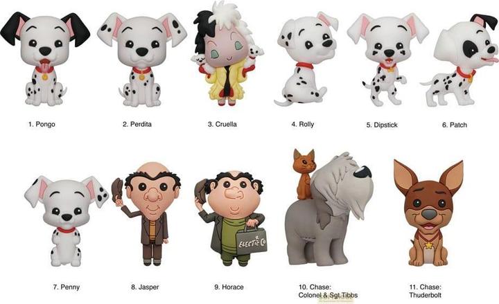 Produktbild Monogram Int. Disney 3D PVC-Taschenanhänger 101 Dalmatiner Series 33 Display (24)