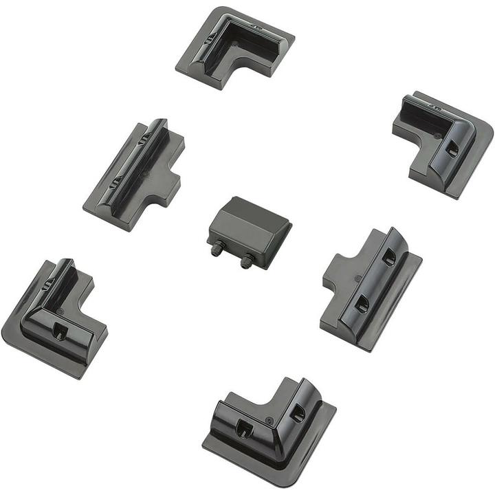 Image du produit Voltima Kit complet de fixation courte 7 pièces pour installation solaire (Noir)