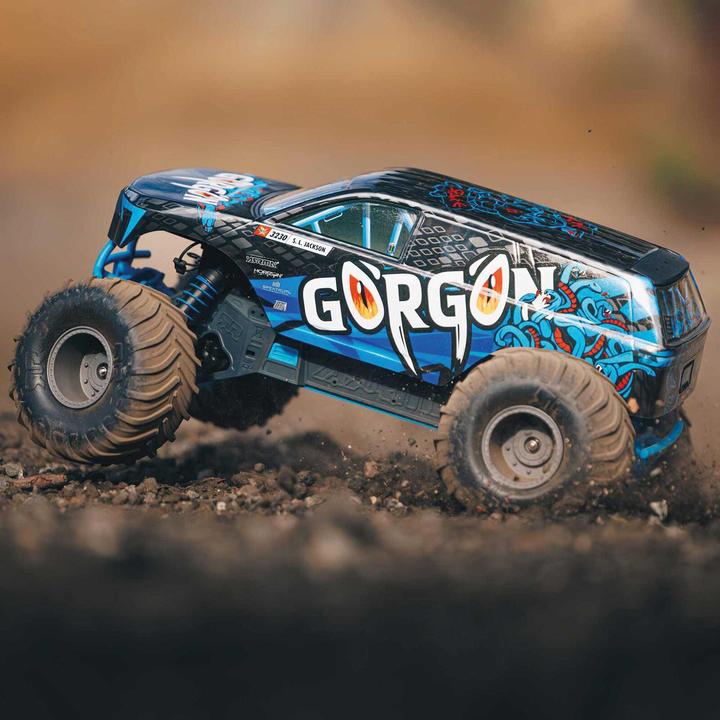 Productafbeelding Arrma Monstertruck Gorgon MEGA 550 RWD Blauw, ARTR, 1:10 (RTR Gereed voor gebruik)