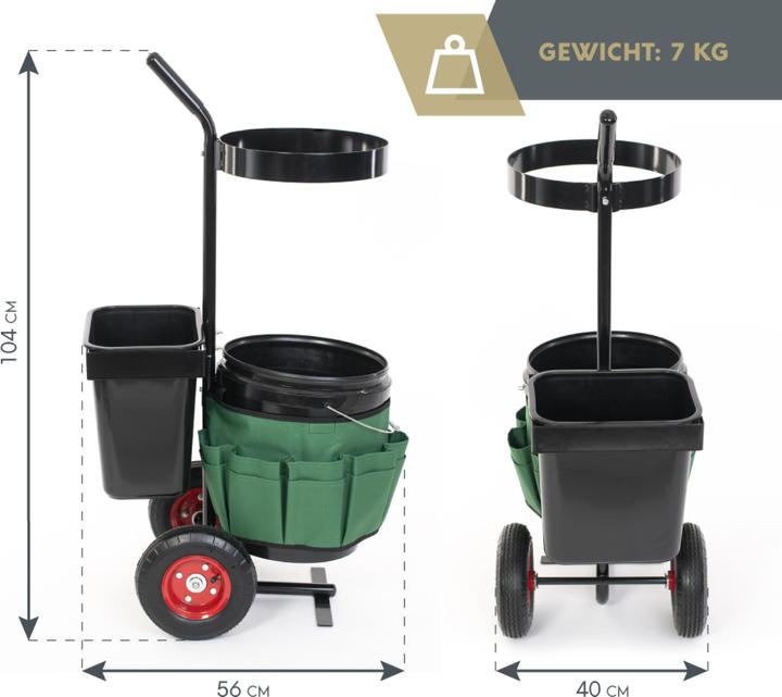 Immagine prodotto Westmann Carrello da giardino universale e porta attrezzi (40 kg)