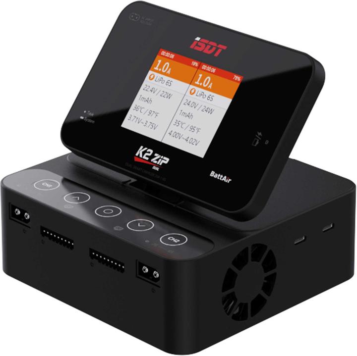 Actual product image Isdt AC/DC Dual Channel Smart Charger -20A, 1-8S