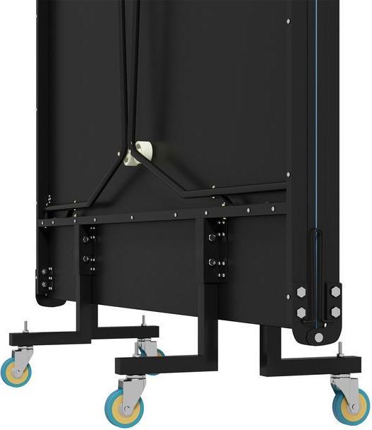 Actual product image Swisshandel24 Tischtennisplatte, Klappbar Tischtennistsich mit Netz, Rollen, Schwarz