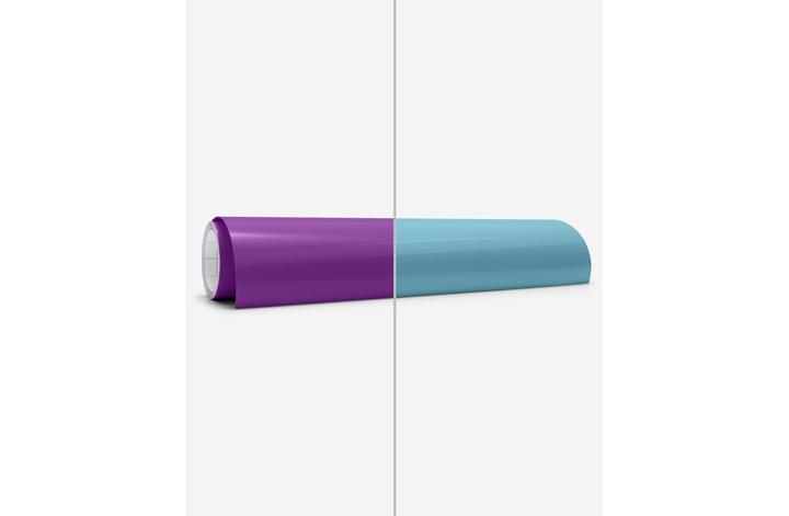 Actual product image Cricut Vinyl Film Heat Activated 30 x 60 cm, Purple/Turquoise (1 x)