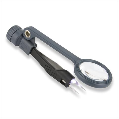 Actual product image Carson MagniGrip MG-88 magnifying glass with tweezers