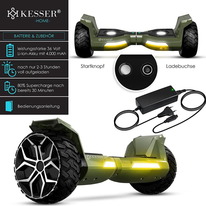 Actual product image Kesser Hoverboard Carbon