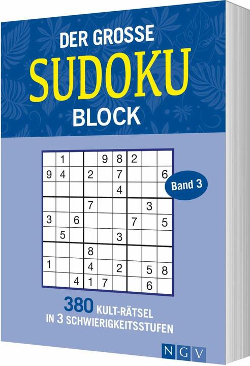 Produktbild Der grosse Sudokublock Band 3 (Deutsch, Naumann & Göbel, 2019)