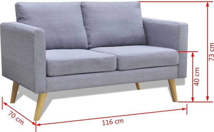 Produktbild VidaXL Canda (2-Sitzer)