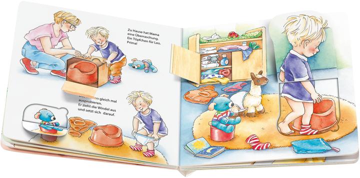 Actual product image Ravensburger Going to the potty is easy: A playbook with lots of flaps (German)