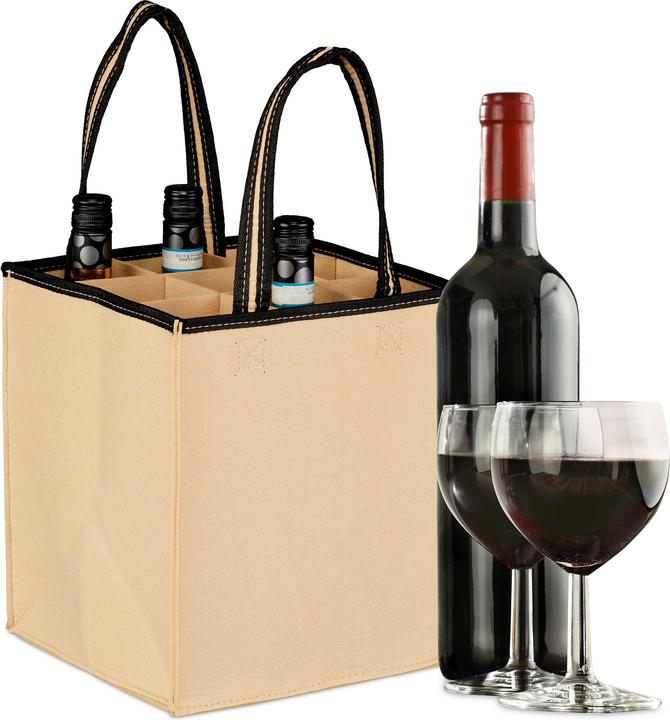 Actual product image Relaxdays Bottle bag